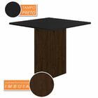 Mesa De Jantar Quadrada C/4 Cadeiras Moscou Imbuia/preto/capu