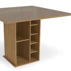 Mesa De Jantar Quadrada Com Tampo De Vidro Maeve Bronze E Fre