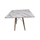 Mesa De Jantar Quadrada Eames Eiffel 90 Cm - Estilo Granito