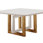 Mesa De Jantar Quadrada Geométrica 1,40m  Arizona Sala Nobre