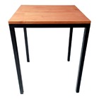 Mesa De Jantar Quadrada Para 4 Lugares Modelo Industrial Pés