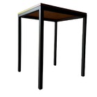 Mesa De Jantar Quadrada Para 4 Lugares Modelo Industrial Pés