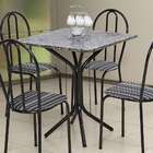 Mesa De Jantar Quadrada Tabita Preta 70 Cm