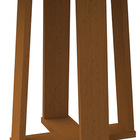 Mesa De Jantar Quadrada Tampo Com Vidro Leka 100 Cm Off White