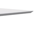 Mesa De Jantar Quadrada Tampo Com Vidro Tina 100 Cm Off White