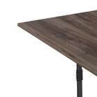 Mesa De Jantar Quadrada Teka Ameixa Negra E Preta 90 Cm