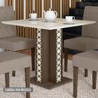 Mesa De Jantar Quadradra 90x90 Vidro J00337 Pln