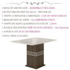 Mesa De Jantar Quadradra 90x90 Vidro J00347 Pln