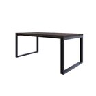 Mesa De Jantar Queens 180cmx90cmx75 Cm Terracota/preto