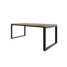 Mesa De Jantar Queens 200x90x75cm  Vermont Oak/preto