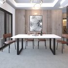 Mesa De Jantar Queens R 200cmx90cmx75 Cm Branco/preto