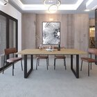 Mesa De Jantar Queens R 200cmx90cmx75 Cm Vermont Oak/preto