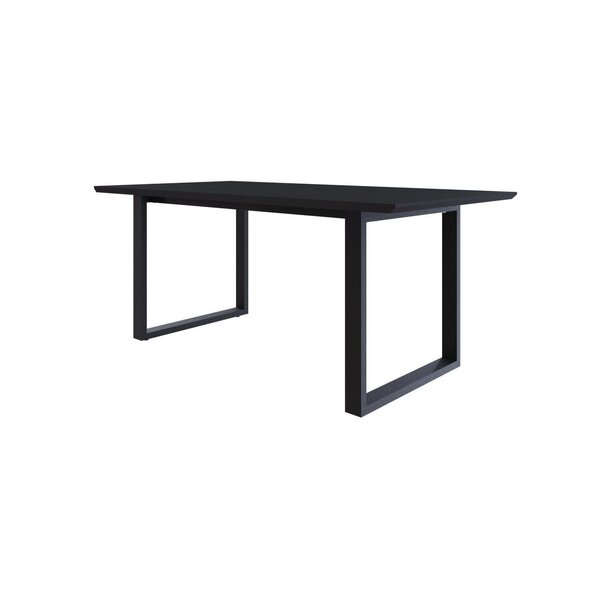 Mesa De Jantar Queens Rg2 180x90x75cm Preto/preto