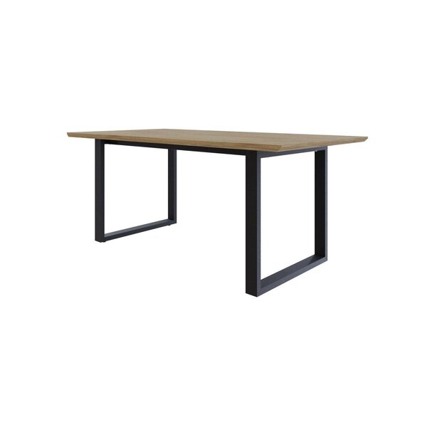 Mesa De Jantar Queens Rg2 180x90x75cm Vermont Oak/preto