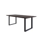 Mesa De Jantar Queens Rg2 200x90x75cm  Terracota/preto