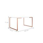 Mesa De Jantar Rafa Branco Cobre