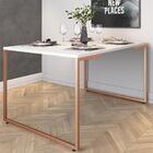 Mesa De Jantar Rafa Branco Cobre