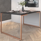 Mesa De Jantar Rafa Preto Cobre