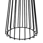 Mesa De Jantar Raiada Ø120x77cm Preto/amêndoa