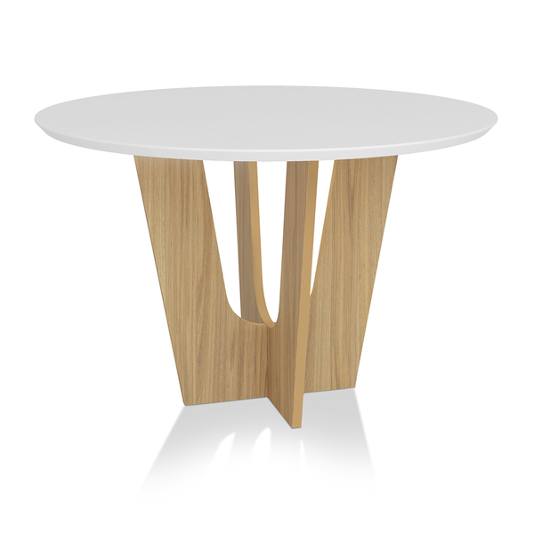 Mesa De Jantar Ravi C03 Redondo 135 Cm - Doce Sonho Móveis -