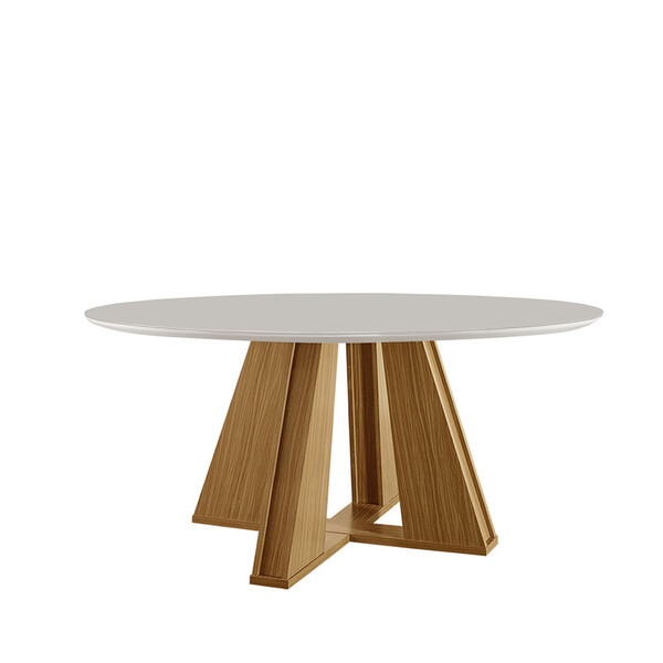 Mesa De Jantar Redonda 1,35m - Rubi - Lj Móveis