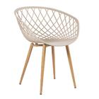 Mesa De Jantar Redonda 100 Cm Preto + 4 Cadeiras Clarice Nest