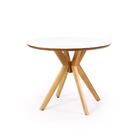 Mesa De Jantar Redonda 100cm Marci Premium Em Madeira Maciça