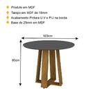 Mesa De Jantar Redonda 103cm Multimóveis Cr50043