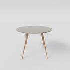 Mesa De Jantar Redonda 108cm Multimóveis Cr50025 Nude