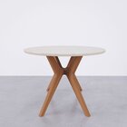 Mesa De Jantar Redonda 4 Lugares 1,18m Salgueiro Cabecasa Mad