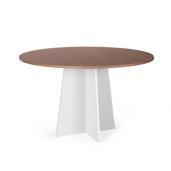 Mesa De Jantar Redonda 4 Lugares 90cm Isabela Noronha/branco