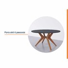 Mesa De Jantar Redonda 6 Lugares 1,40m Salgueiro Cabecasa Mad