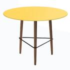 Mesa De Jantar Redonda 70cm Com Pés Palito Aspen Gold