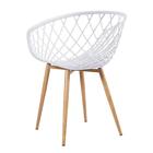 Mesa De Jantar Redonda 80 Cm Branco + 3 Cadeiras Clarice Nest