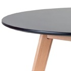 Mesa De Jantar Redonda 80cm + 4 Cadeiras Estofadas Leda - Pre