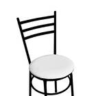 Mesa De Jantar Redonda 80cm Imbuia Com 4 Cadeiras Estofada Pr