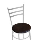 Mesa De Jantar Redonda 80cm Preta Com 4 Cadeiras Estofada Cin