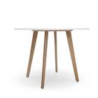 Mesa De Jantar Redonda 99cm Laura Branca melhor Móvel