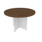 Mesa De Jantar Redonda Anne  Branco/ameixa Negra