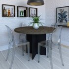 Mesa De Jantar Redonda Anne  Preto/ameixa Negra