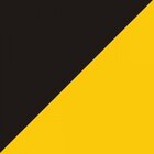 Mesa De Jantar Redonda Anne Bramov Móveis Preto/amarelo