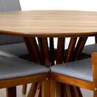 Mesa De Jantar Redonda Cecília Amadeirada 120cm - Natural