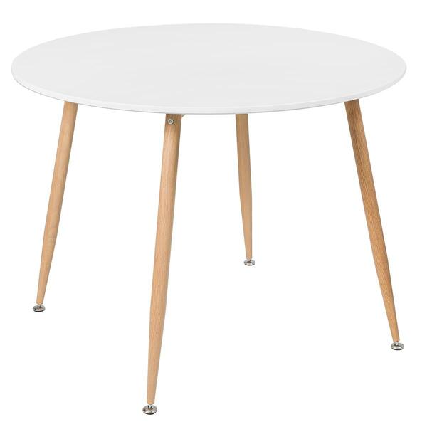 Mesa De Jantar Redonda Clarice 100 Cm - Branco
