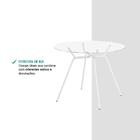 Mesa De Jantar Redonda Color Branca 105 Cm