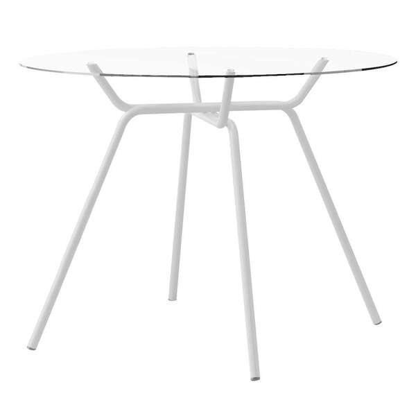 Mesa De Jantar Redonda Color Branca 105 Cm