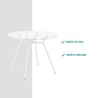 Mesa De Jantar Redonda Color Branca 105 Cm