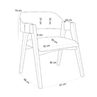 Mesa De Jantar Redonda Cora 120cm Off White M04 Com 04 Cadeir