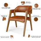 Mesa De Jantar Redonda Cora 120cm Off White M04 Com 04 Cadeir