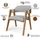 Mesa De Jantar Redonda Cora 120cm Off White M04 Com 04 Cadeir