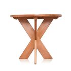 Mesa De Jantar Redonda Country 0,90m Madeira Maciça